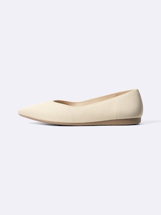 ウォッシャブルニットフラットシューズ 【レディース】 【シューズ】【GU公式/ジーユー】 【OFF WHITE】 ウォッシャブルニットフラットシューズ 【レディース】 【シューズ】【GU公式/ジーユー】 【OFF WHITE】