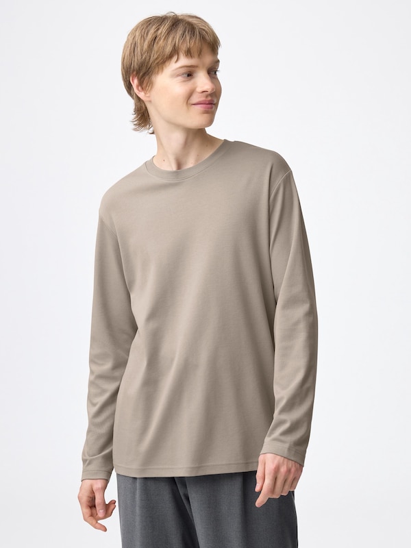 ソフトコットンクルーネックT(長袖)