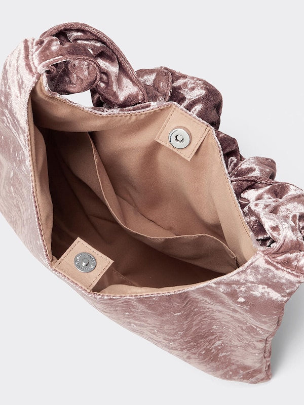 ベロアフリルハンドルバッグ