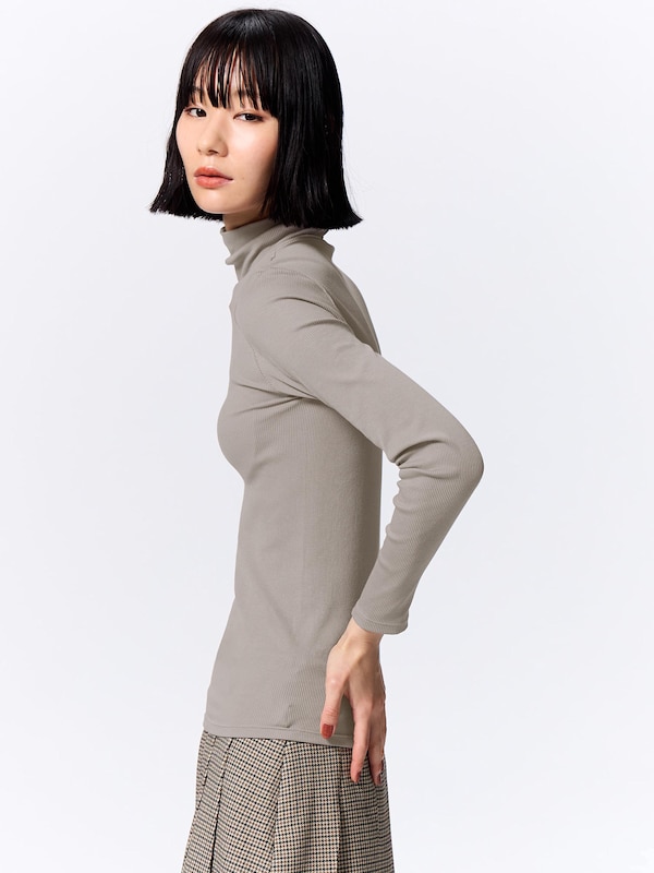 ストレッチリブタートルネックT(長袖)(ウォーム)