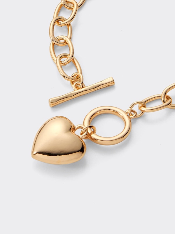 ハートモチーフブレスレット