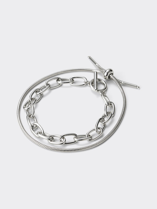 スライドチェーンブレスレット2P