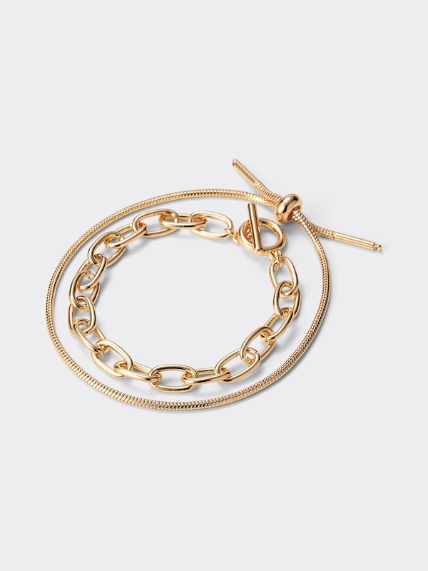 スライドチェーンブレスレット2P