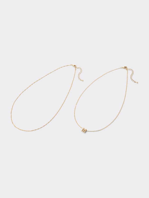 イニシャルモチーフネックレス