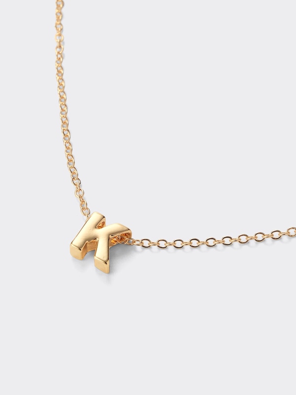 イニシャルモチーフネックレス