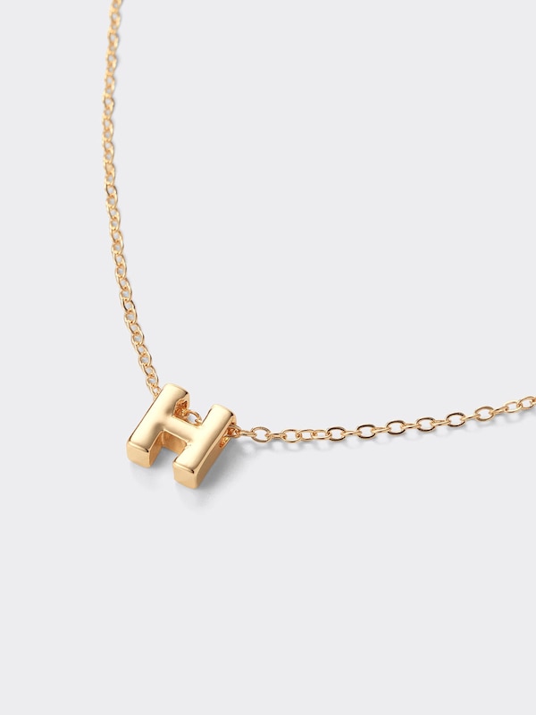 イニシャルモチーフネックレス