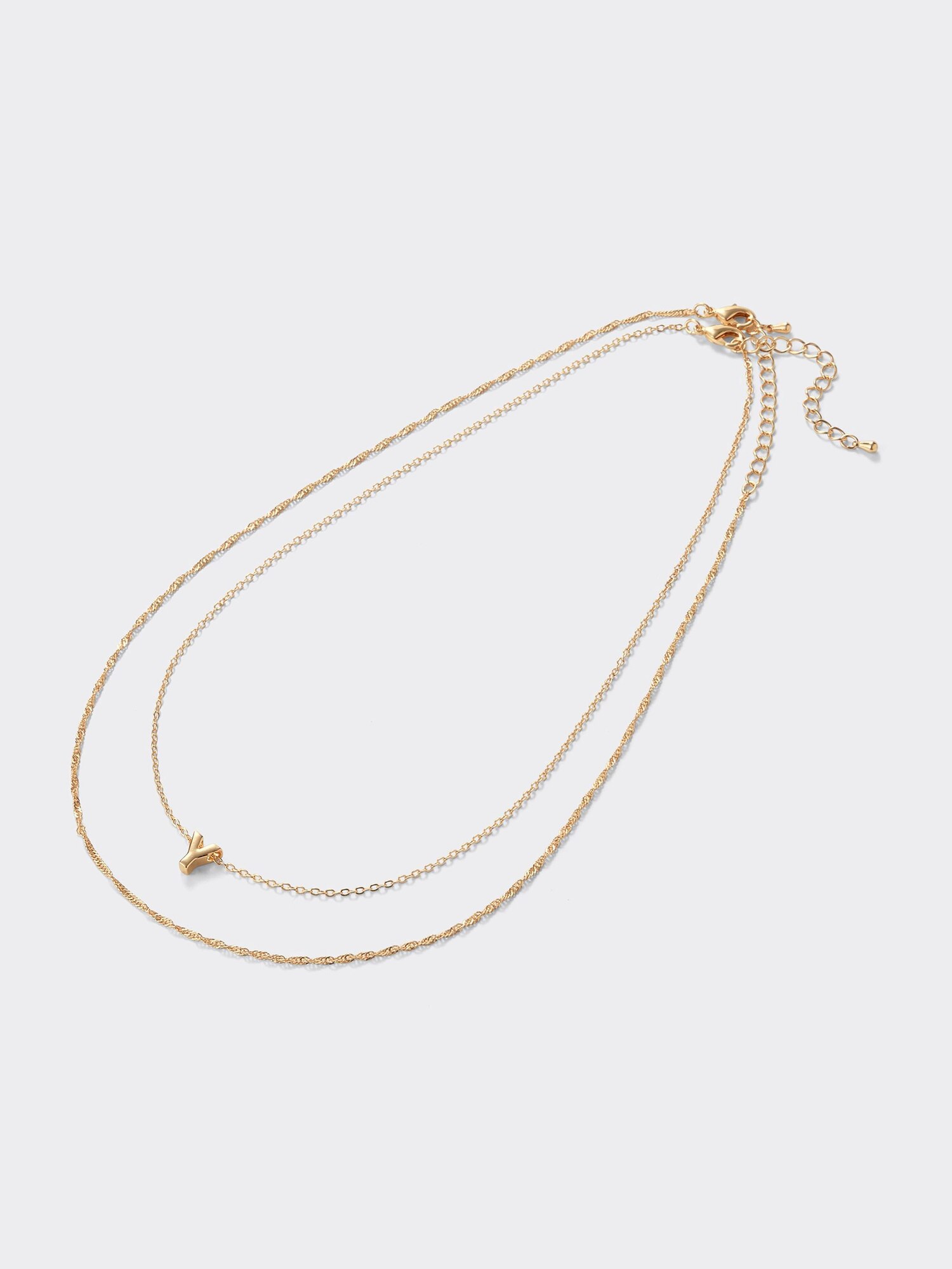 【SHAPES STUDIO】Monogram Initial Charm 18K ネックレス Shapes Studio】MONOGRAM INITIAL CHARMネックレス (Shapes