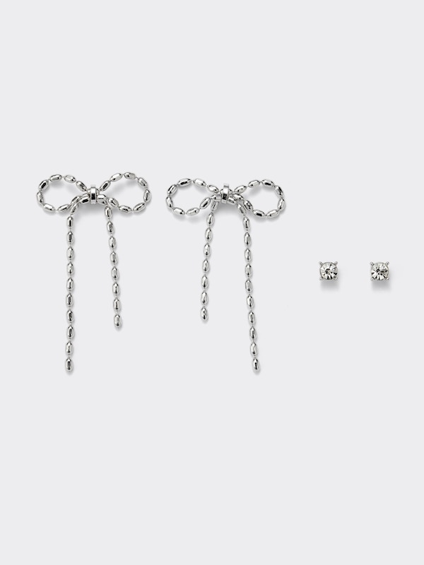 ビッグリボンピアス2P