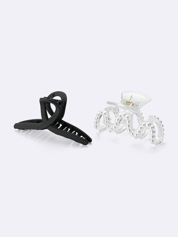 ウェーブヘアクリップ2P