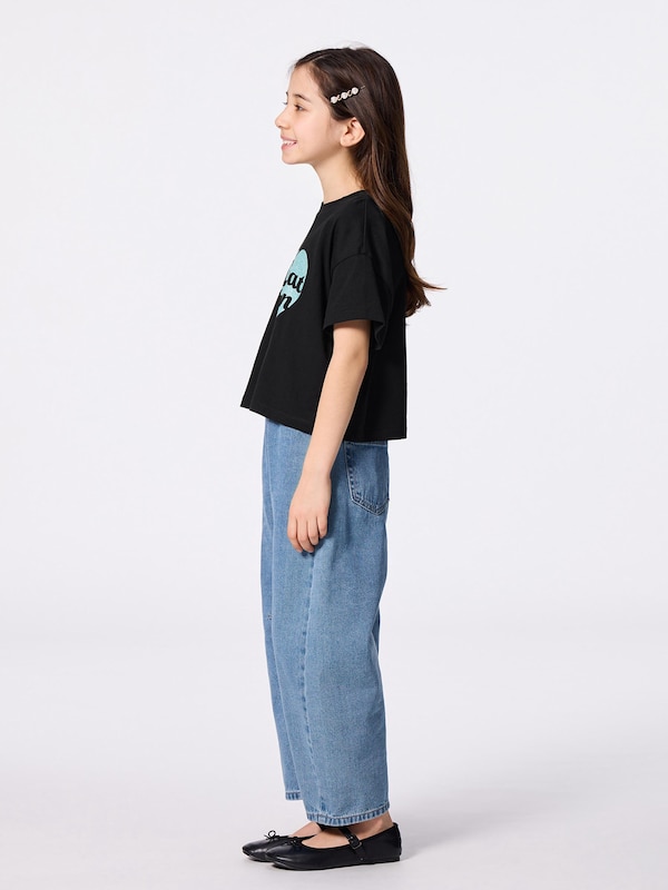 GIRLSバレルレッグジーンズ