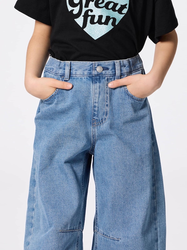GIRLSバレルレッグジーンズ