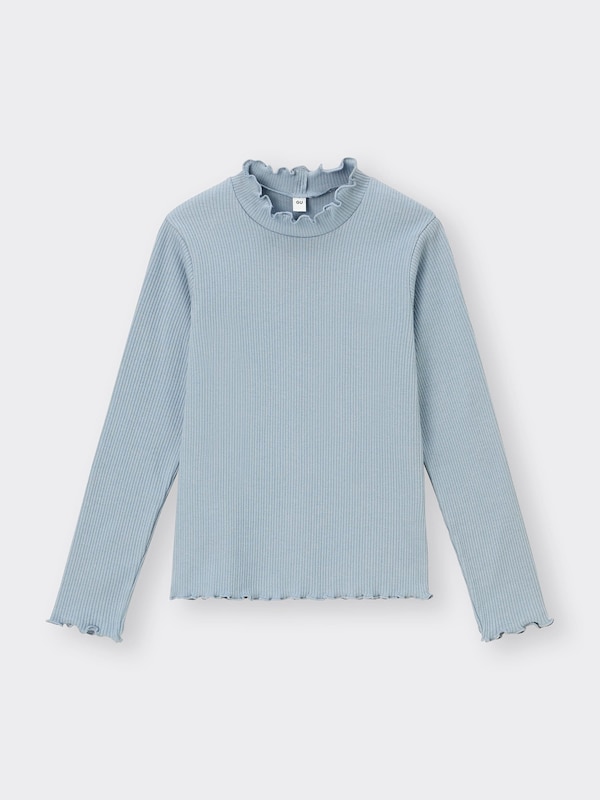 GIRLSフリルハイネックT(長袖)