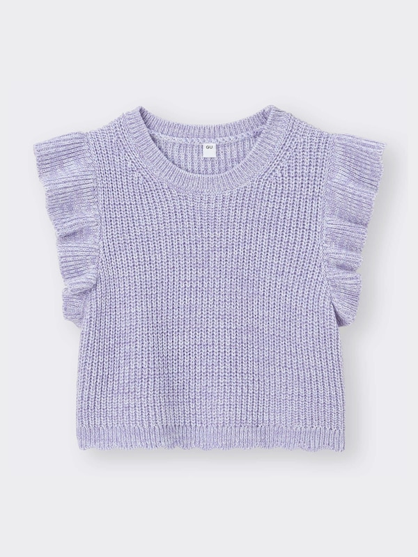 GIRLSニットベストレイヤードT(長袖)