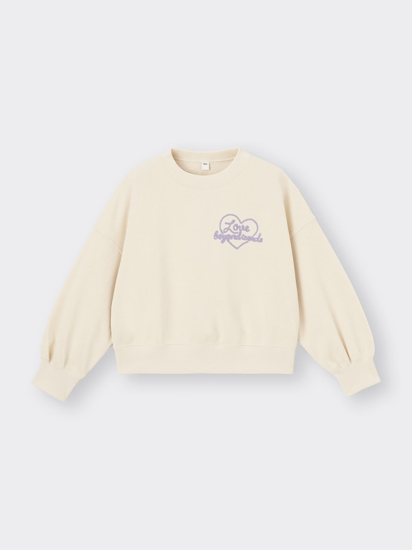 GIRLSスウェットクロップドプルオーバー(ロゴ1)