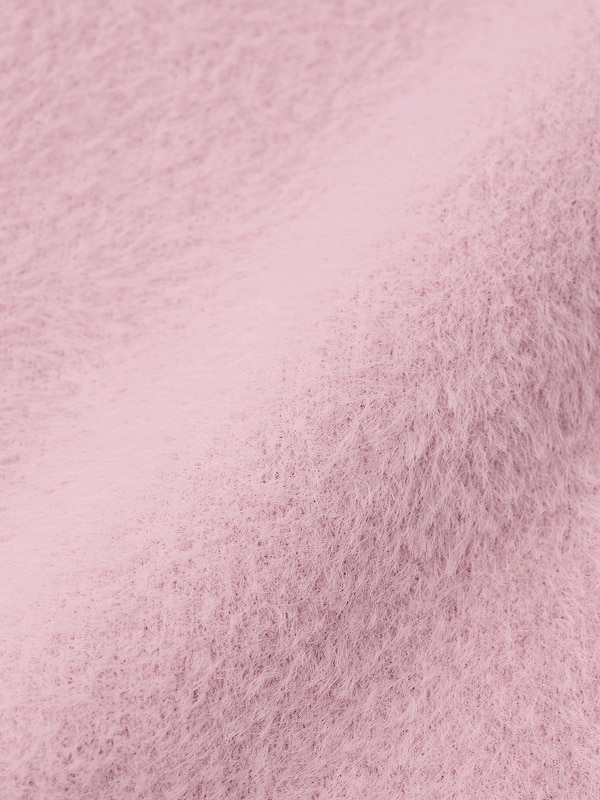 GIRLSシャギーニットビジューボタンカーディガン