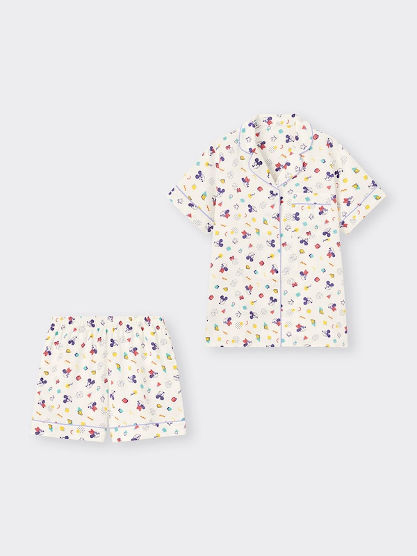 サテンパジャマ(半袖&ショートパンツ) Disney