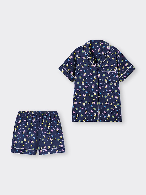 サテンパジャマ(半袖&ショートパンツ) Disney