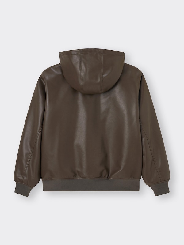 レザータッチパーカNT+E