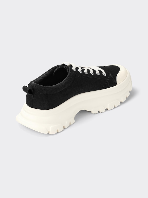 ボリュームソールキャンバススニーカー+E