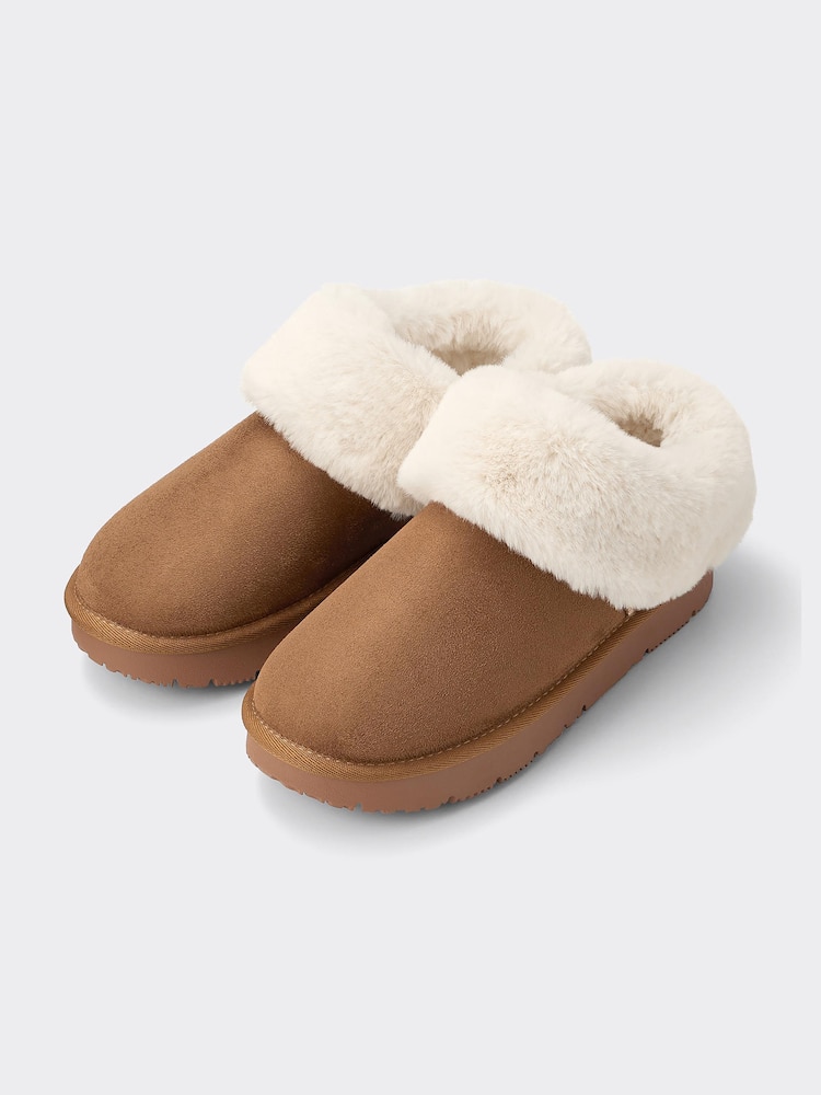 GU公式 | ウォームムートンタッチスリッパ 