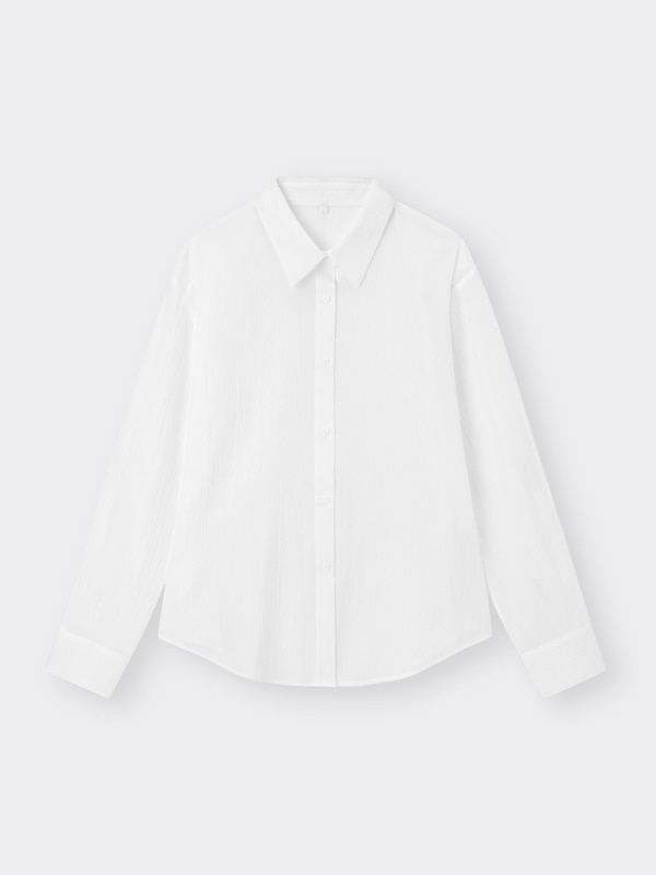 テクスチャーシアーシャツNTQ+E