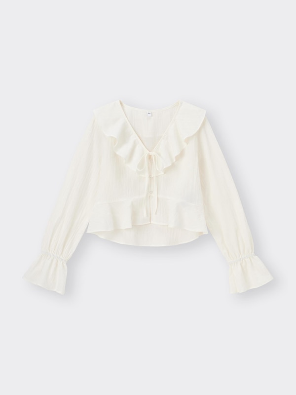 ラッフルボレロブラウス