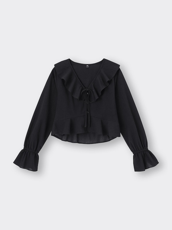 ラッフルボレロブラウス
