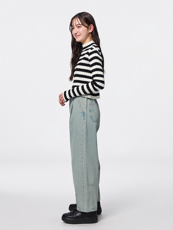 GIRLSバレルレッグジーンズJR