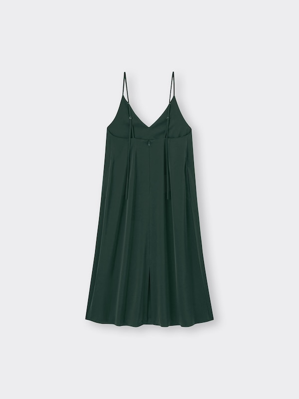 サテンキャミソールワンピース+E