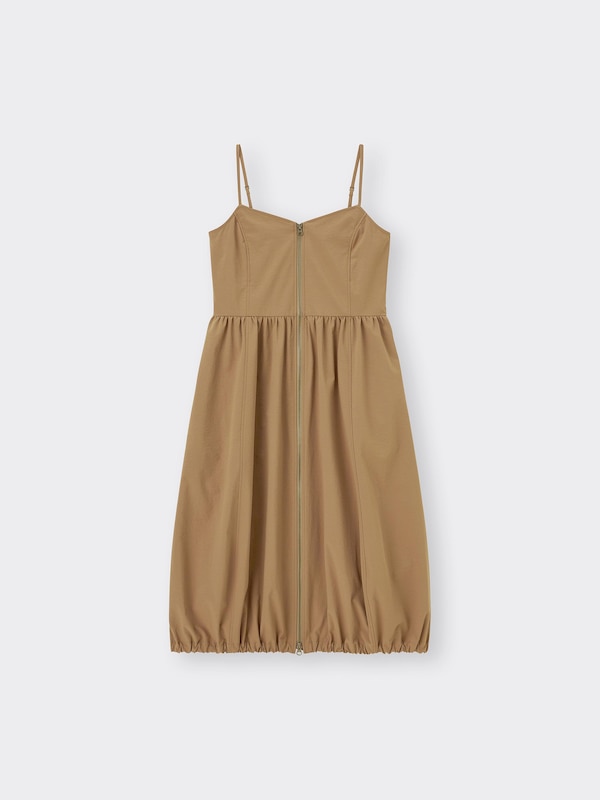 フロントジップバブルヘムワンピースNTQ+E