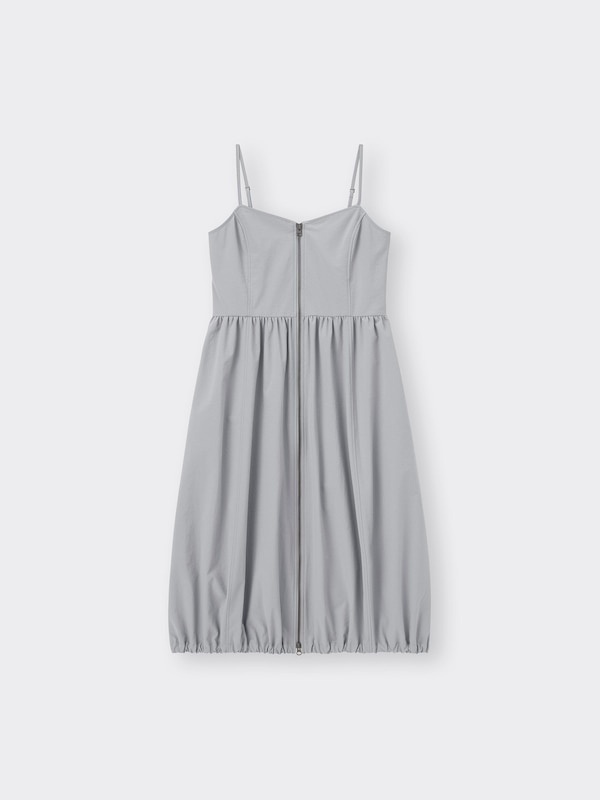 フロントジップバブルヘムワンピースNTQ+E