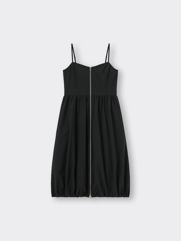 フロントジップバブルヘムワンピースNTQ+E