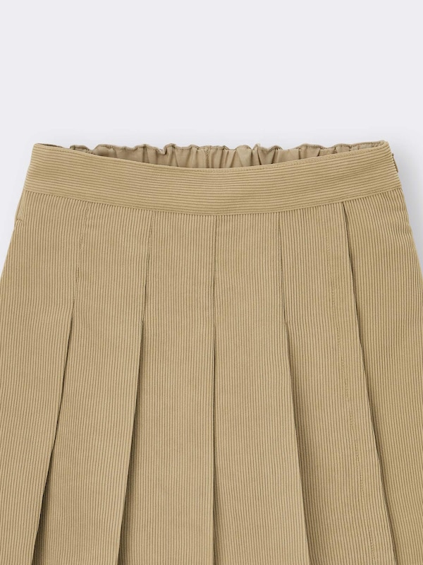 GIRLSコーデュロイプリーツミニスコートJR