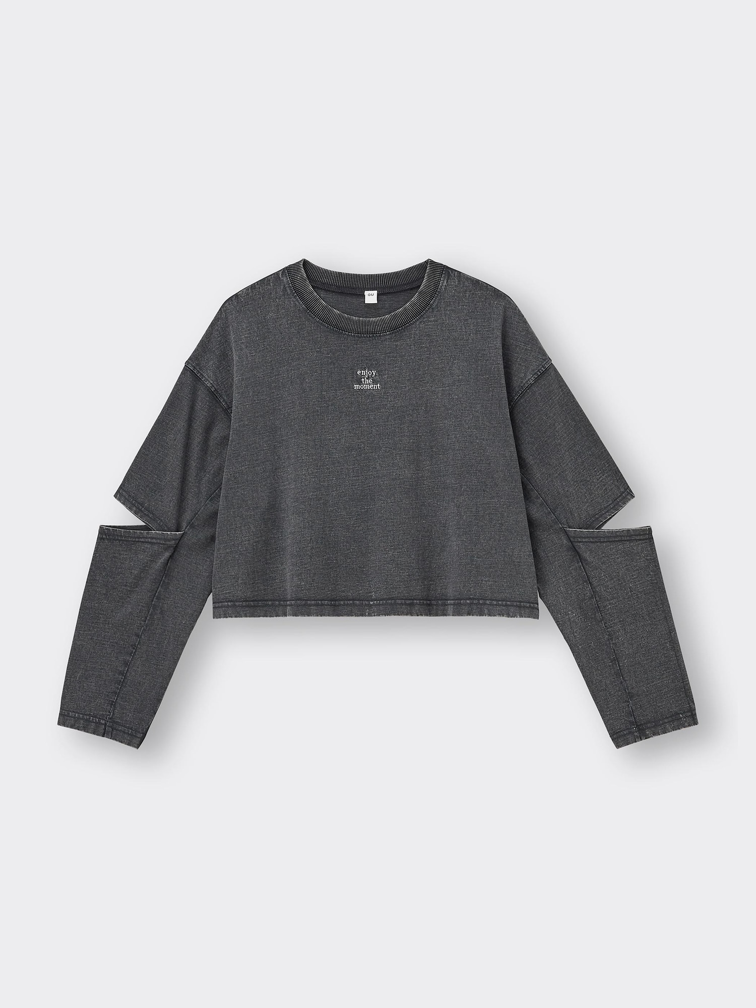 GU公式 | GIRLSカットアウトT(長袖)JR