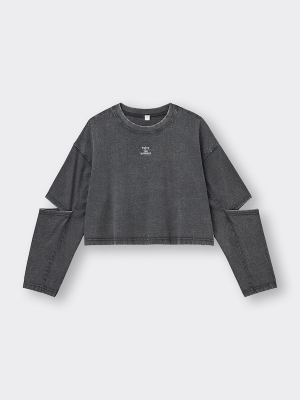 GIRLSカットアウトT(長袖)JR