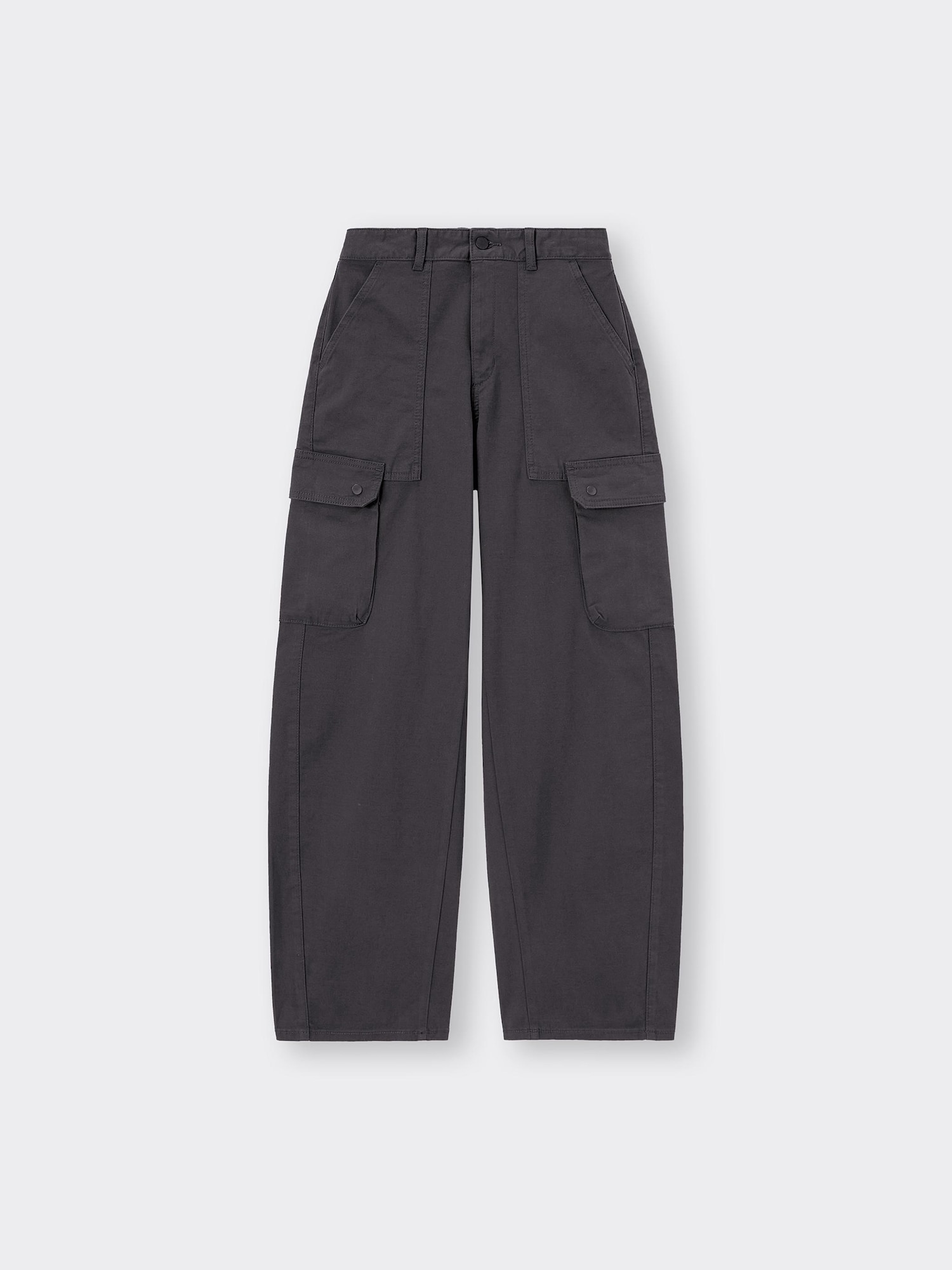 GU公式 | バレルレッグカーゴパンツ+EC(丈長め81.0cm)