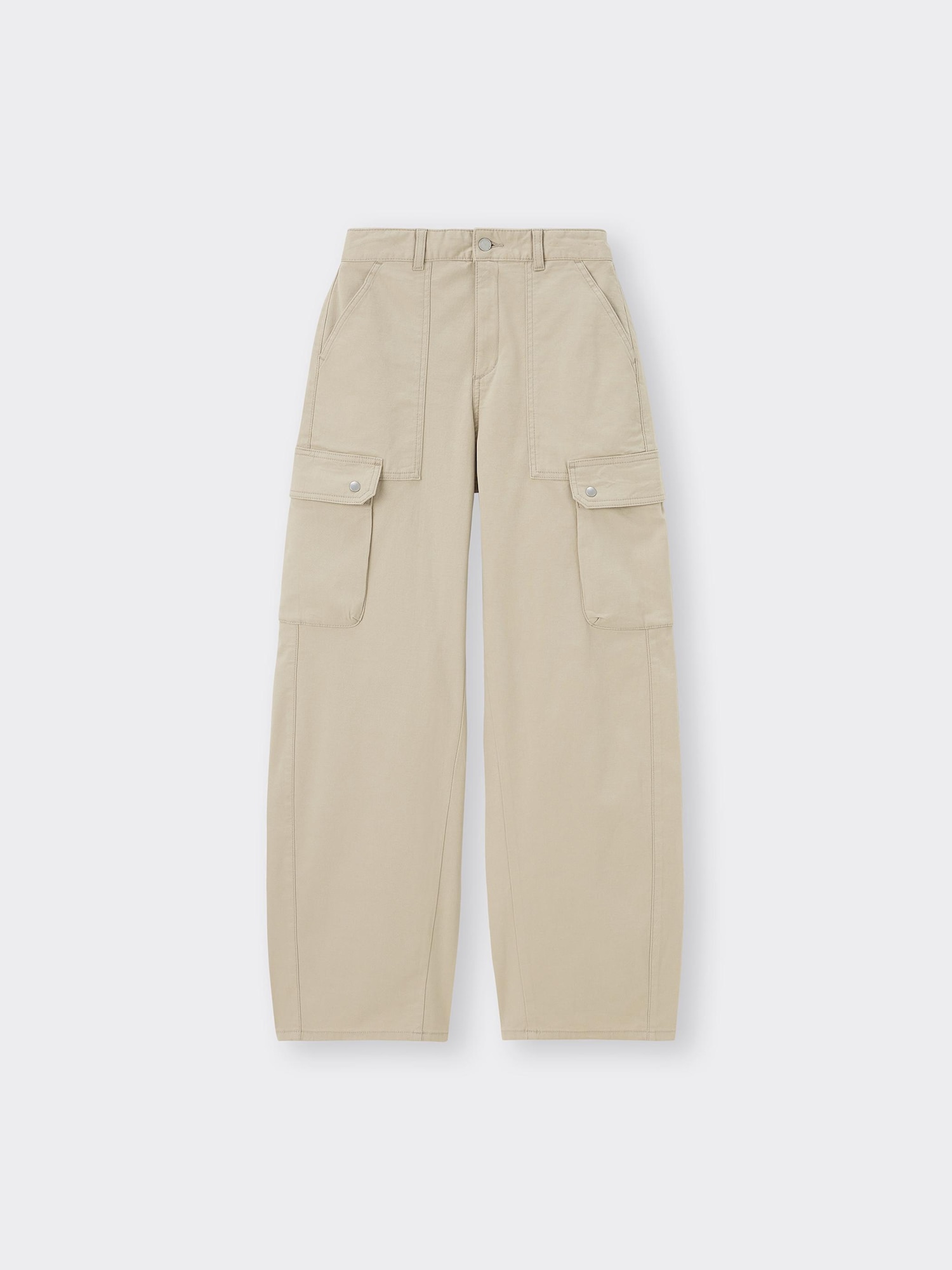 GU公式 | バレルレッグカーゴパンツ+EC(丈長め81.0cm)