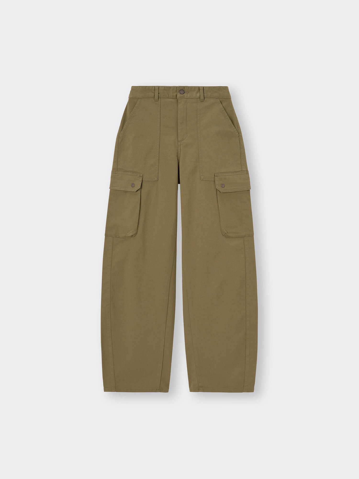 GU公式 | バレルレッグカーゴパンツ+EC(丈長め81.0cm)