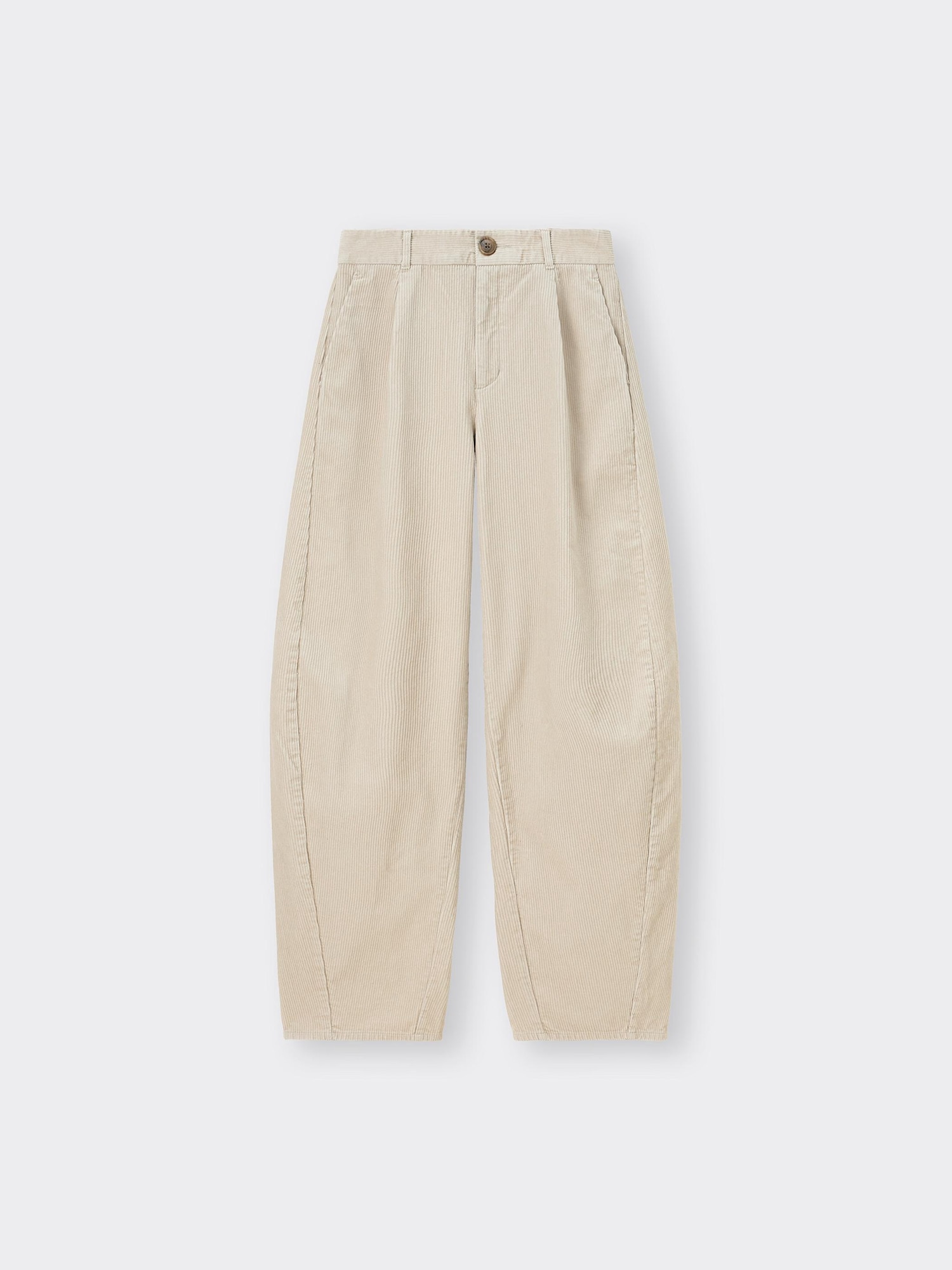 GU公式 | コーデュロイバレルレッグパンツ+EC(丈長め81.0cm