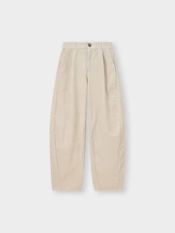 コーデュロイバレルレッグパンツ+EC(丈長め81.0cm)(セットアップ可能)