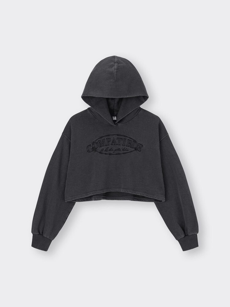 GUクロップドパーカー （GUのアイテムを使った「クロップドパーカー  