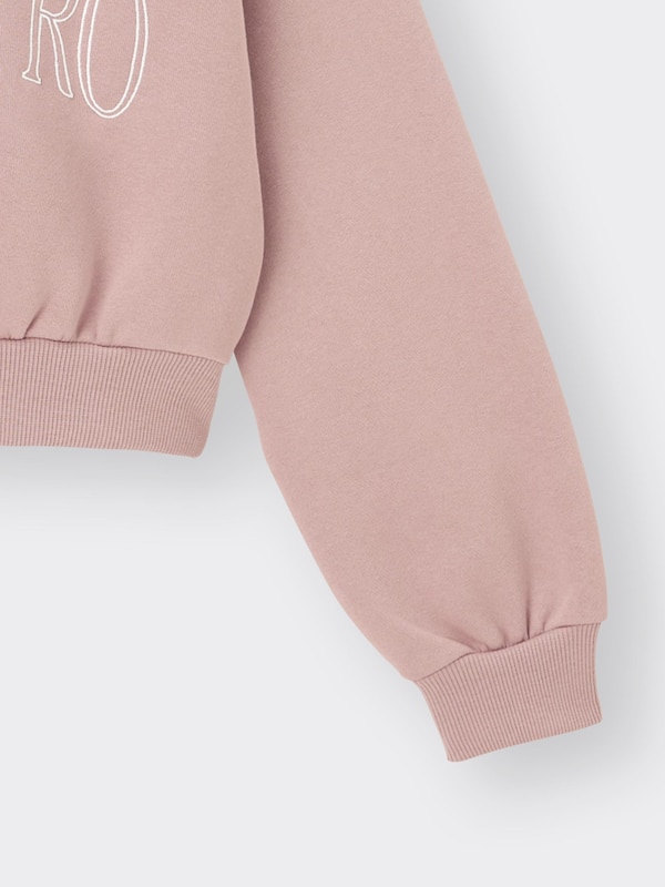 GIRLSヘビーウェイトスウェットクロップドハーフジッププルオーバーJR(セットアップ可能)