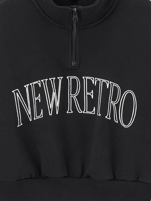 GIRLSヘビーウェイトスウェットクロップドハーフジッププルオーバーJR(セットアップ可能)