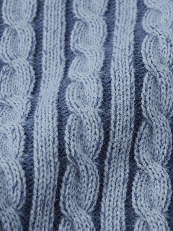 GIRLSケーブルニットクロップドパーカJR