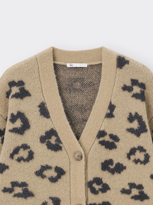 GIRLSオーバーサイズカーディガン(レオパード)JR