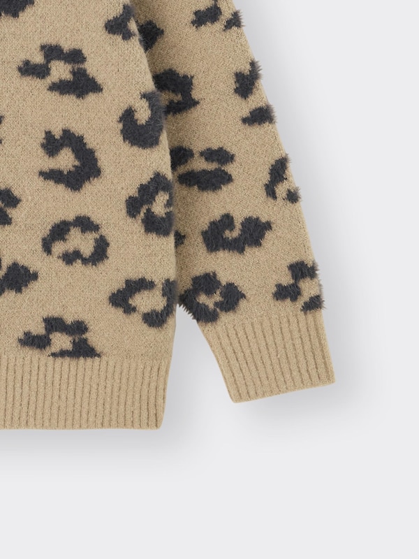 GIRLSオーバーサイズカーディガン(レオパード)JR