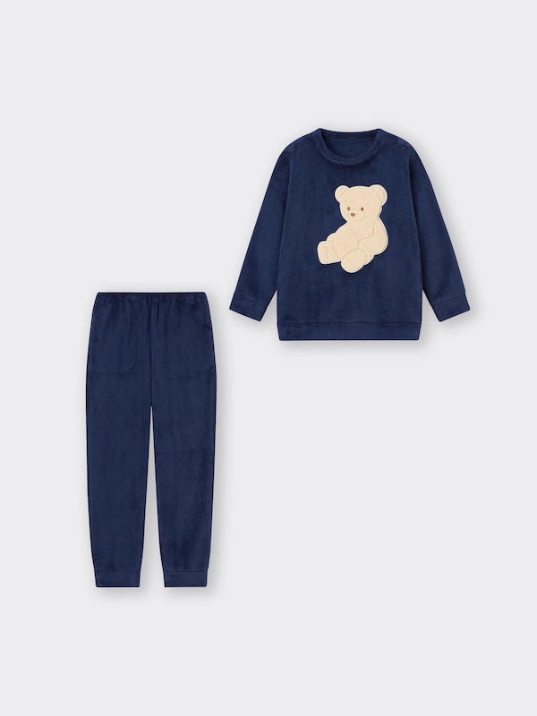 マシュマロフィールクルーネックセット(長袖)(くま)