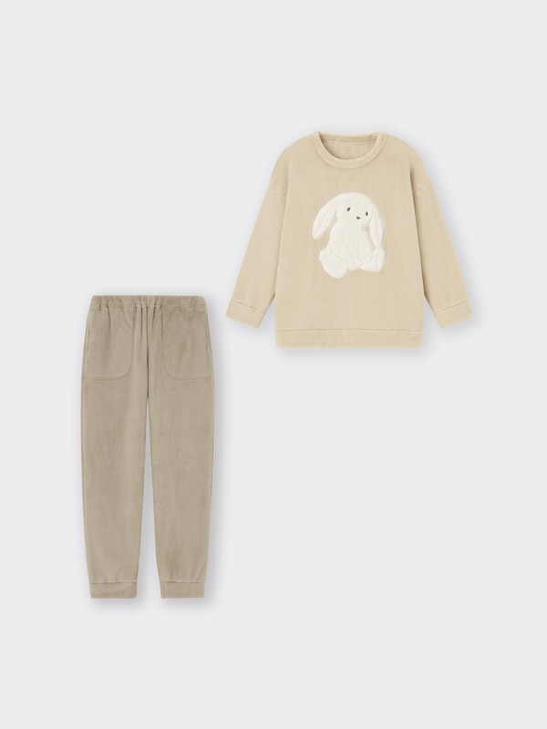 マシュマロフィールクルーネックセット(長袖)(うさぎ)