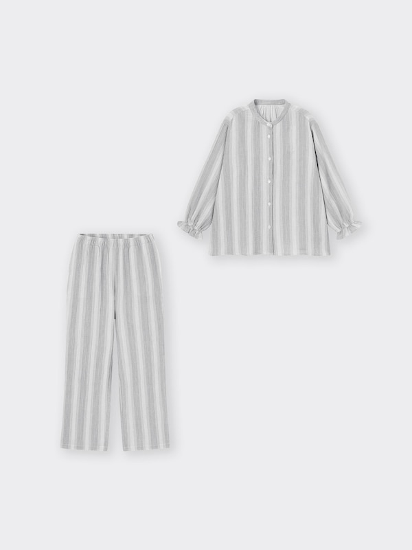 キャンディスリーブコットンパジャマ長袖&ロングパンツ+E