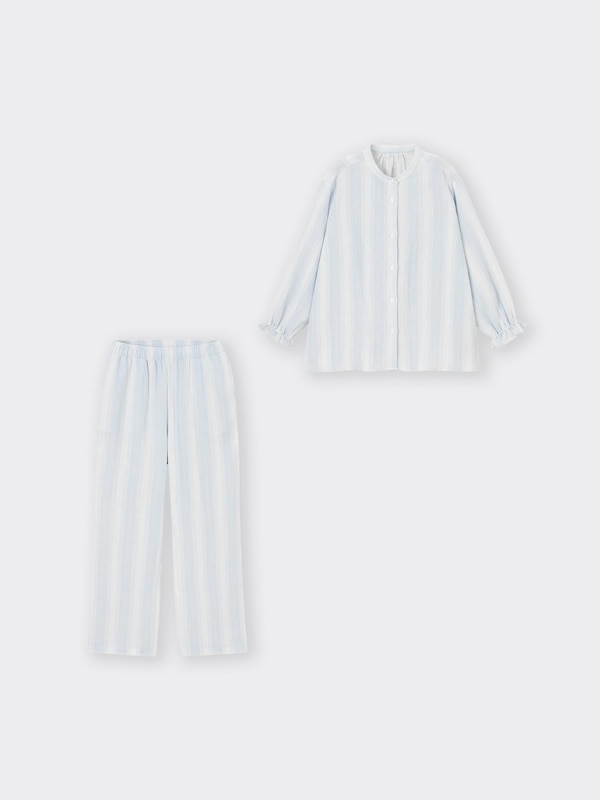 キャンディスリーブコットンパジャマ長袖&ロングパンツ+E